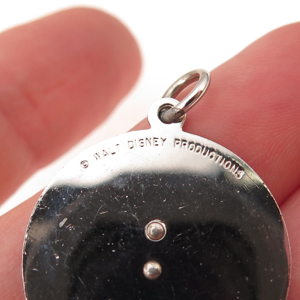Walt Disney World 925 Sterling Silver Vintage Mickey Mouse Charm Pendant