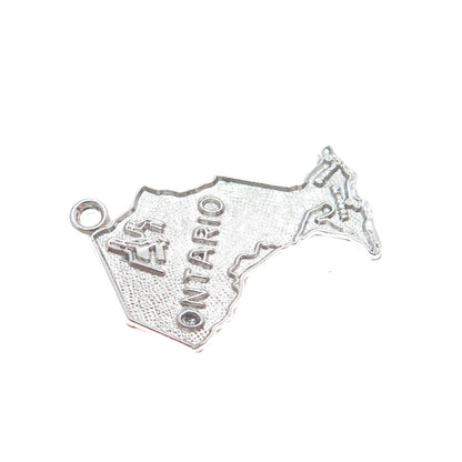 BREADNER CO. 925 Sterling Silver Vintage Ontario Canada Minimalist Charm Pendant