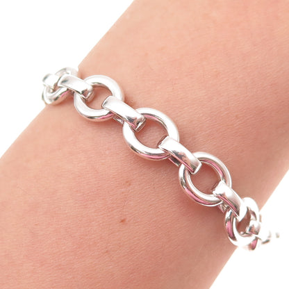 Tiffany & Co. 925 Sterling Silver Vintage Sevillana Oval Link Bracelet 7.75"
