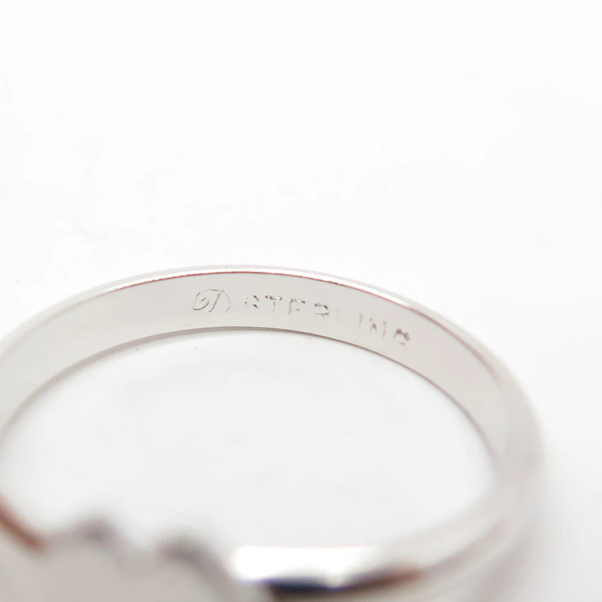 925 Sterling Silver Vintage Double Heart Ring Size 5