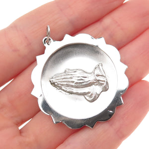 925 Sterling Silver Vintage Prayer Hands Religious Charm Pendant