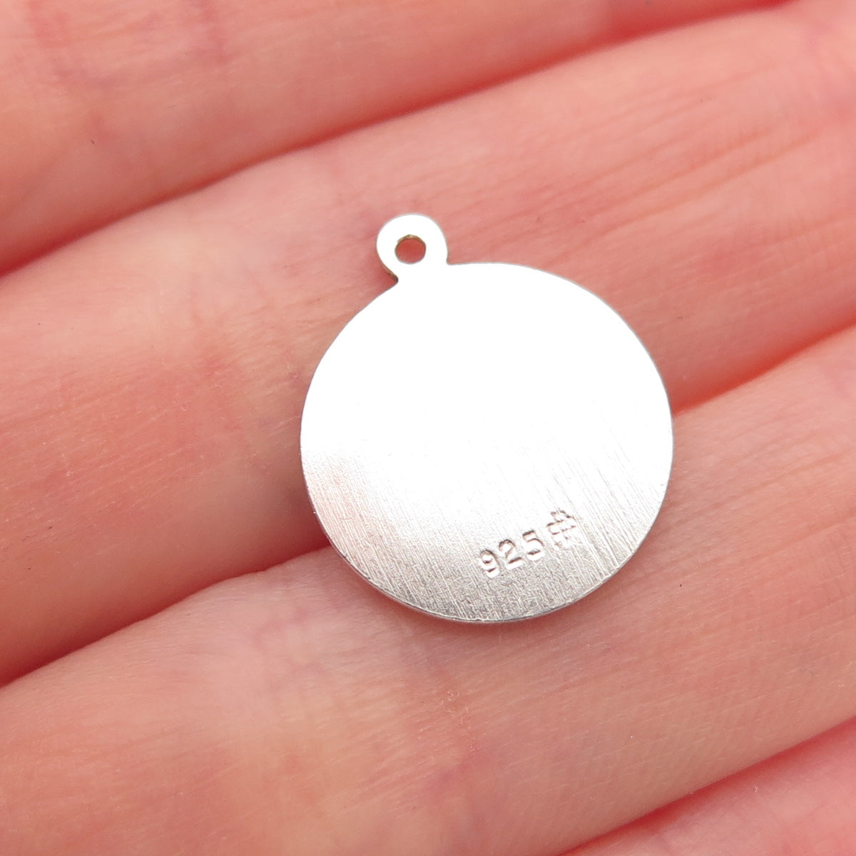 925 Sterling Silver Vintage St. Theresa Religious Mini Charm Pendant