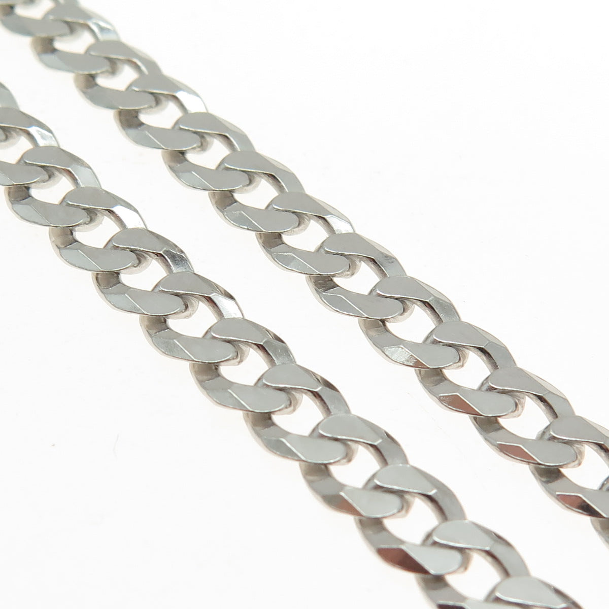 KARIZIA SPA KA-1772 925 Sterling Silver Italy Curb Chain Necklace 20"