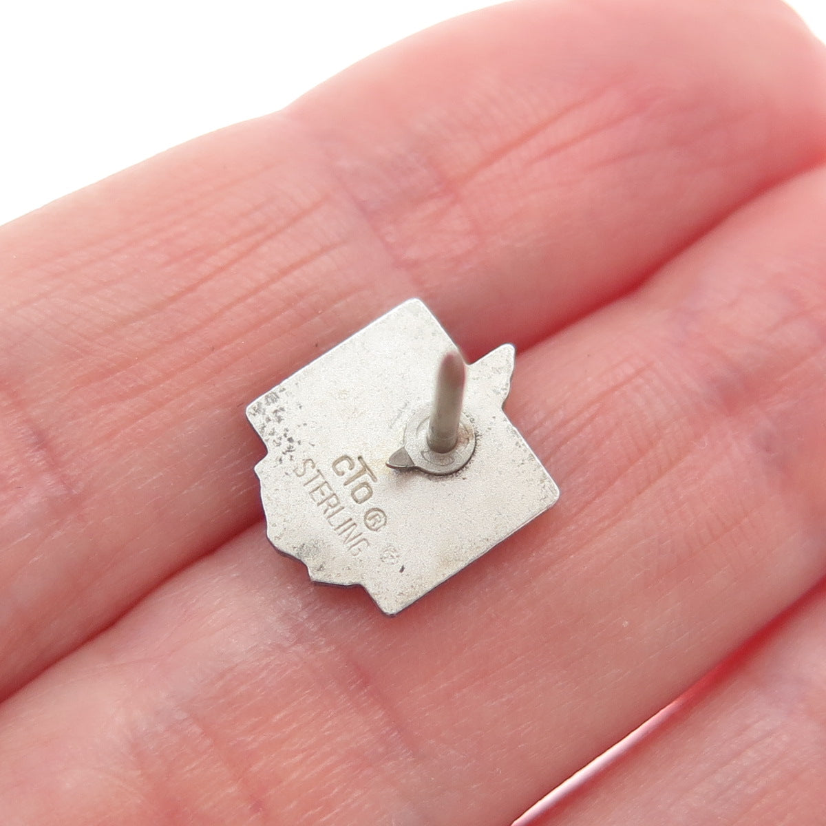 O.C. TANNER 925 Sterling Silver Vintage US Air Force Tie Tack / Lapel Pin