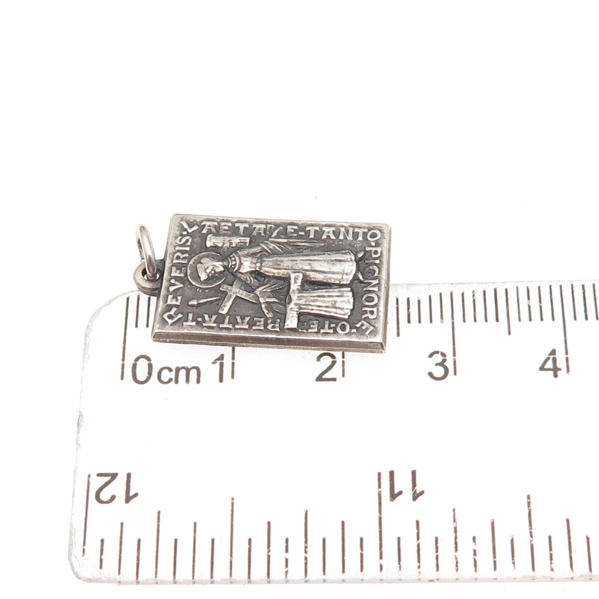 935 Silver Vintage Heiliger Rock Trier 1959 Oxidized Charm Pendant