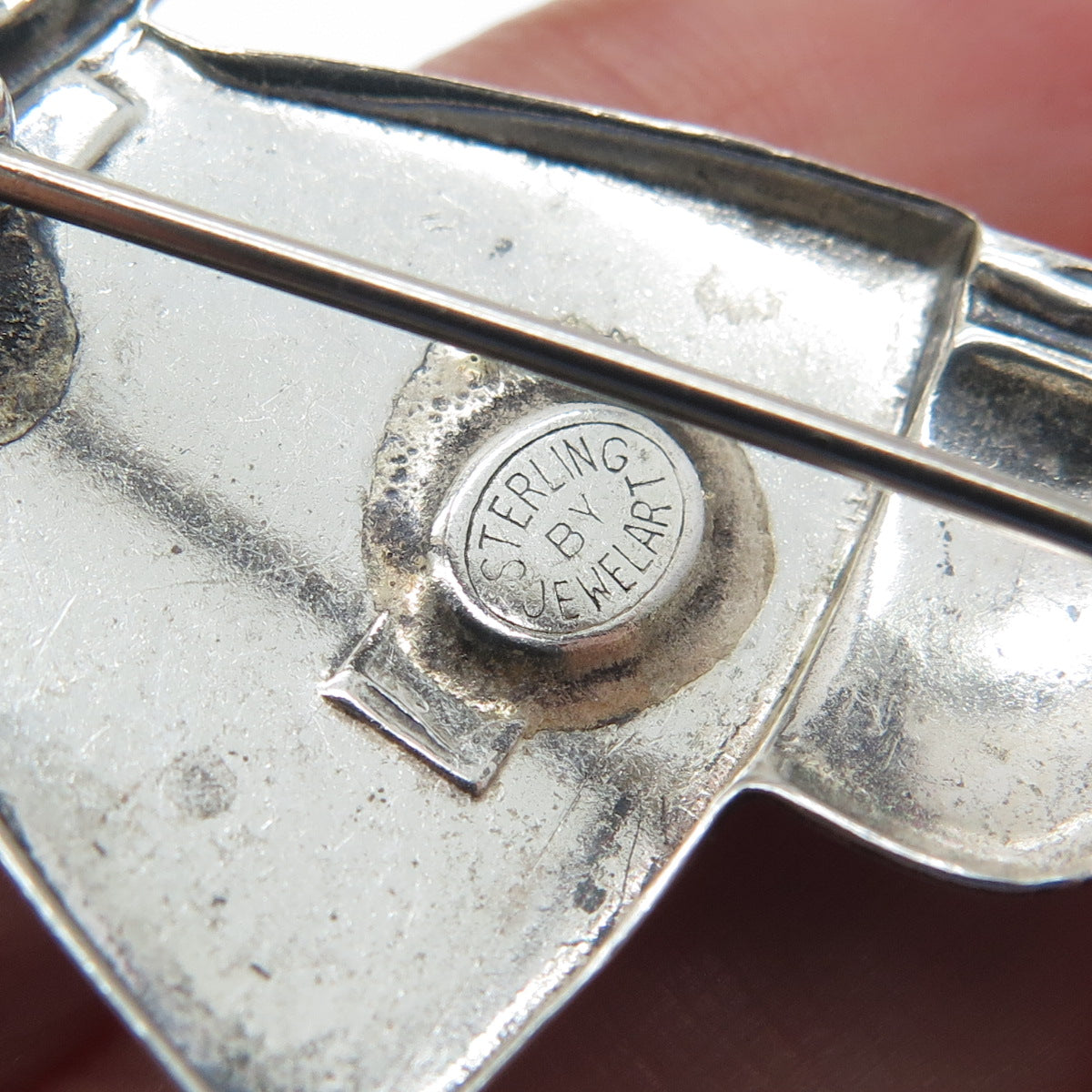 JEWELART 925 Sterling Silver Vintage Man in the Carriage Pin Brooch