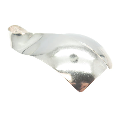 SUZENNE SYZ 925 Sterling Silver Vintage Modernist Handmade Pin Brooch