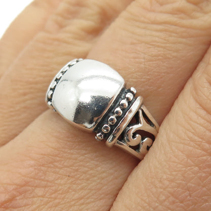 925 Sterling Silver Vintage Boho / Ethnic Ring Size 7.25