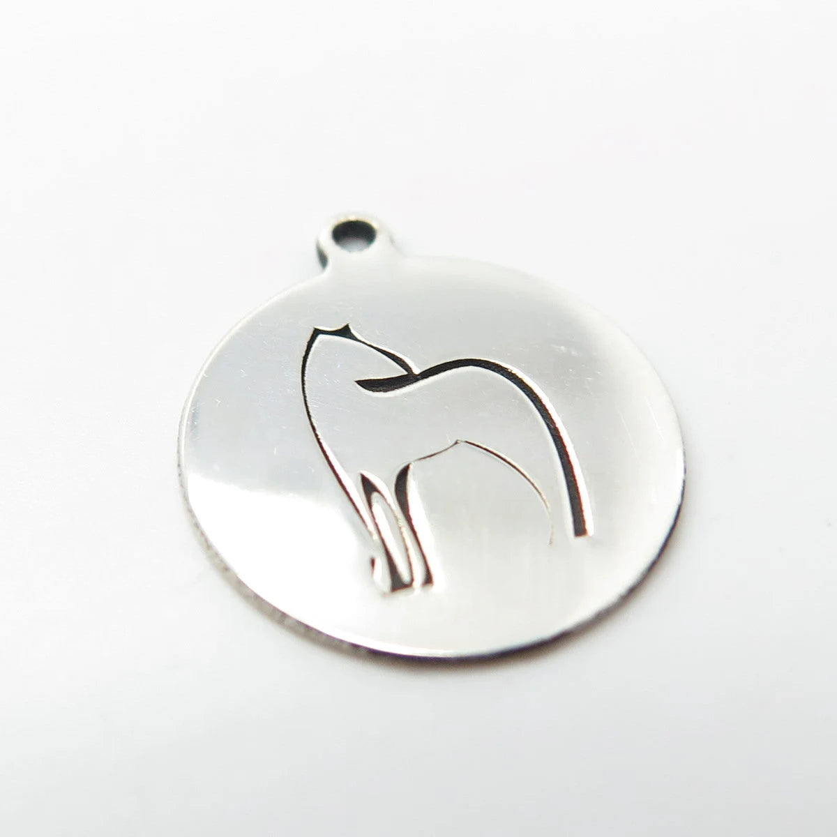 925 Sterling Silver USA Two In Town Horse Charm Pendant