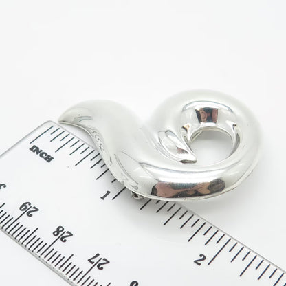 925 Sterling Silver Vintage Mexico Modernist Pin Brooch