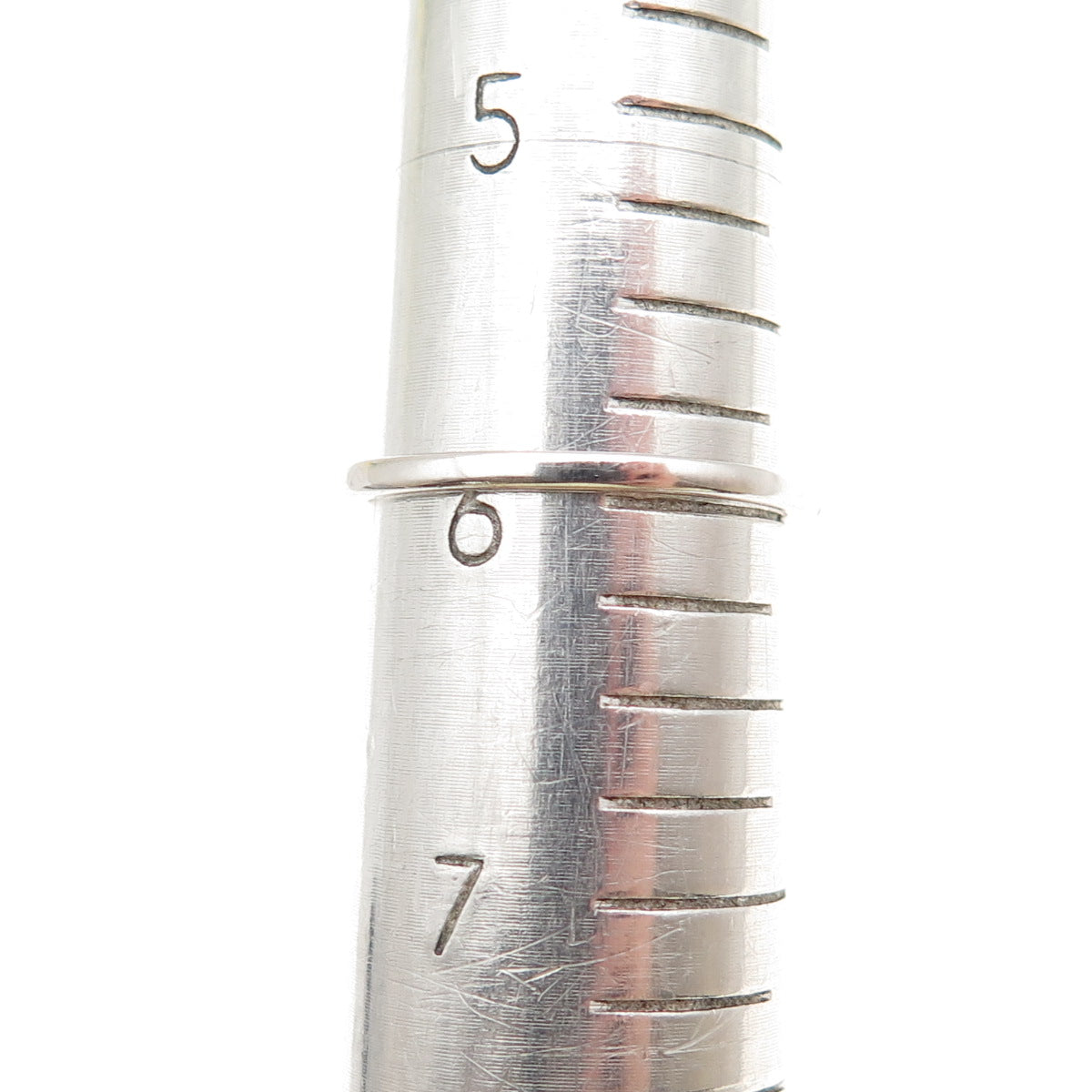 925 Sterling Silver Round-Cut C Z Half Eternity Stackable Band Ring Size 6