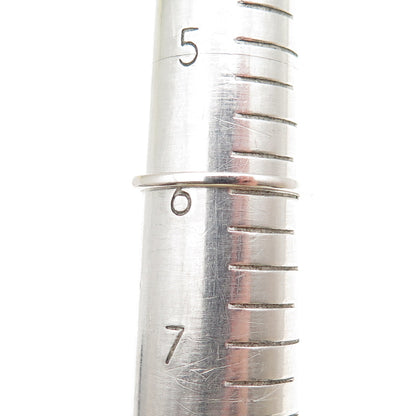 925 Sterling Silver Round-Cut C Z Half Eternity Stackable Band Ring Size 6