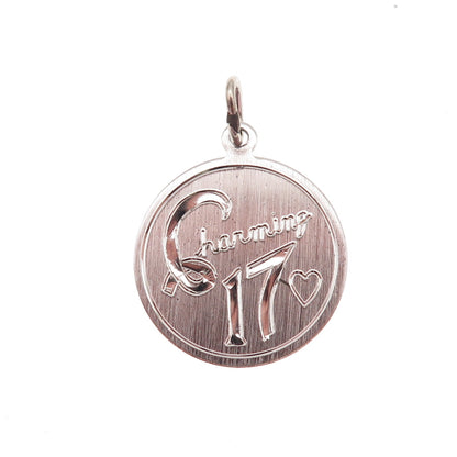 Elco 925 Sterling Silver Vintage Charming 17 Charm Pendant