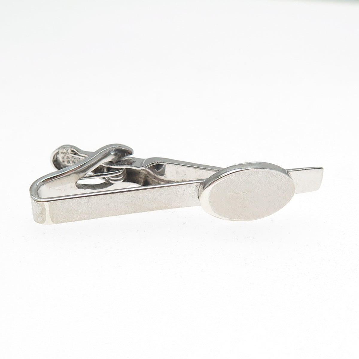 SWANK 925 Sterling Silver Vintage Engravable Tie Clip