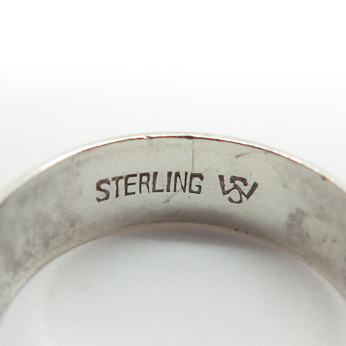 J.D. SCHLANG CO. 925 Sterling Silver Vintage Classic Wedding Band Ring Size 6