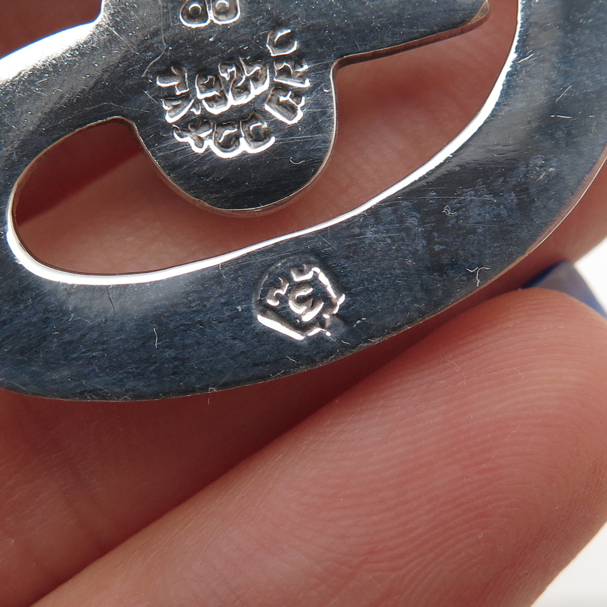 925 Sterling Silver Vintage Mexico Real Amethyst Modernist Spiral Pin Brooch