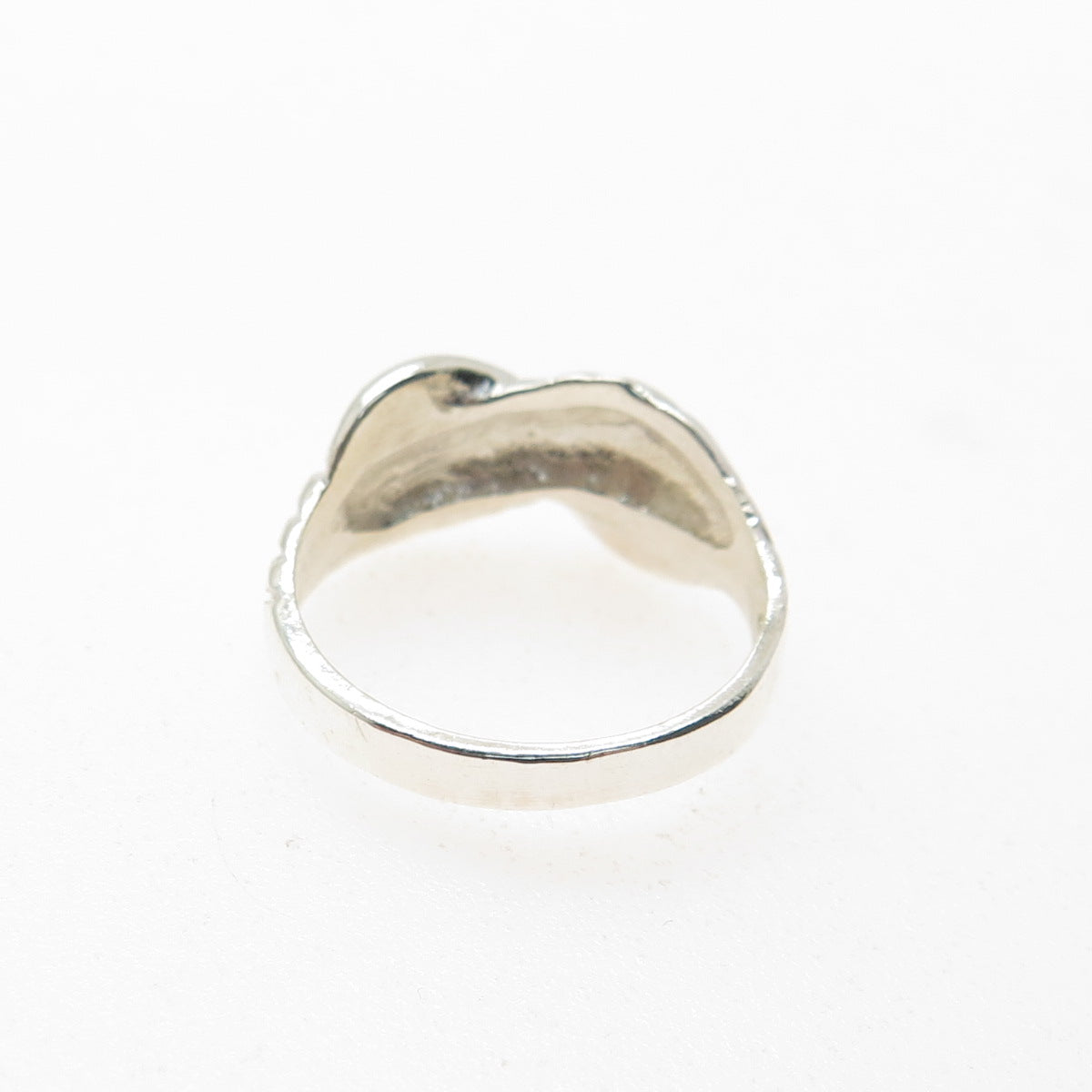 CHAPAL ZENRAY 925 Sterling Silver Vintage Modernist Infinity Ring Size 6