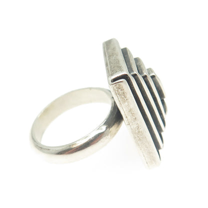 DOMINIQUE DINOUART 925 Sterling Silver Vintage Mexico Spiral/Maze Ring Size 6.5