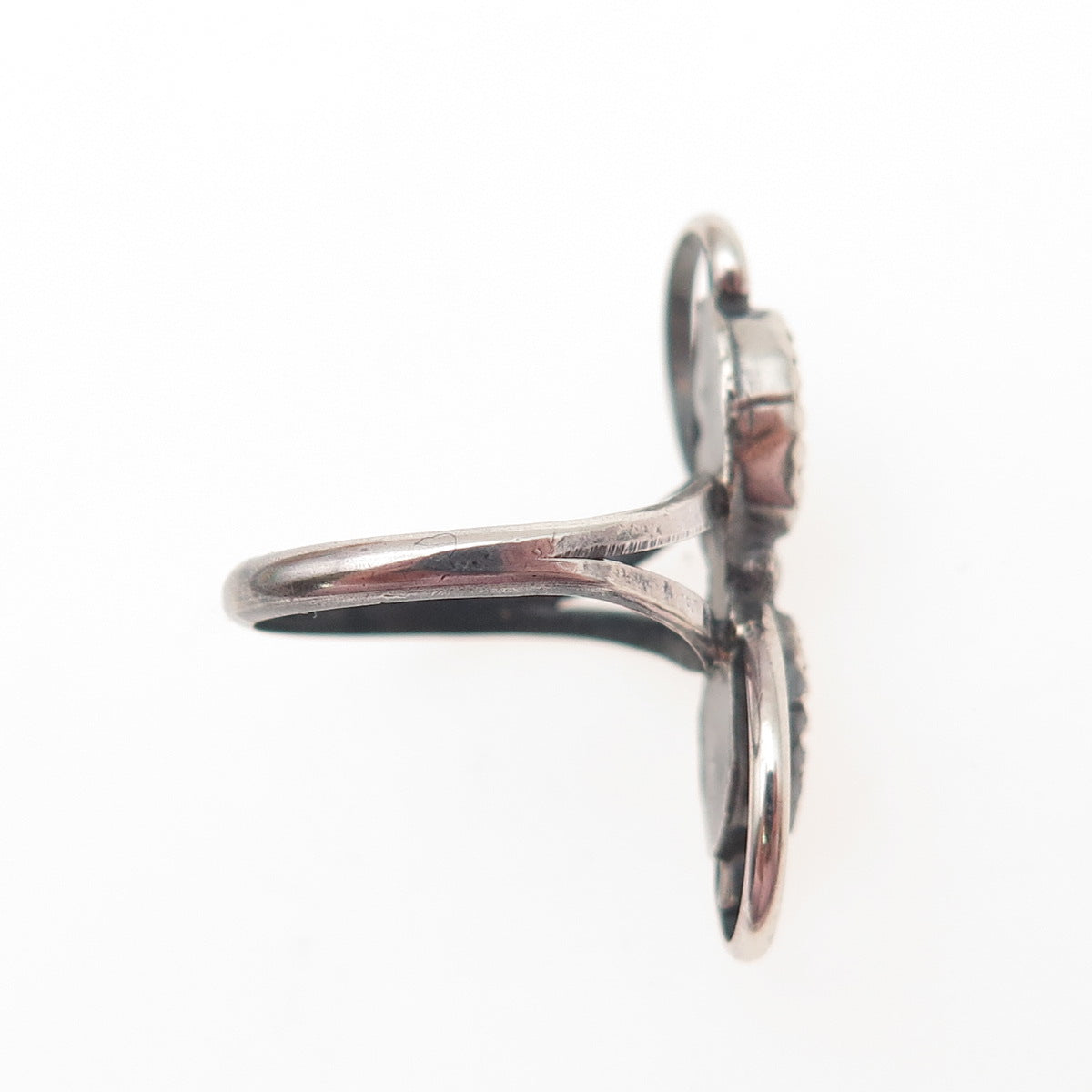 Thomas Lee Navajo Old Pawn Sterling Silver Vintage Southwestern MOP Ring Size 4