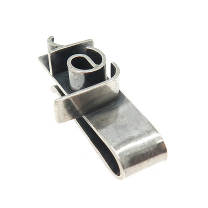 TENDLER 925 Sterling Silver Vintage Modernist Tie Clip
