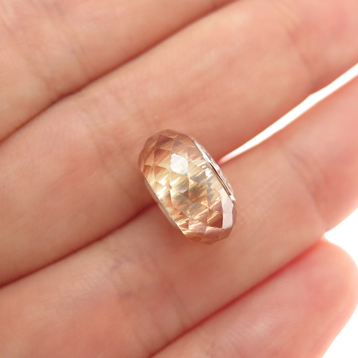 CHAMILIA 925 Sterling Silver Glass Slide Bead Charm