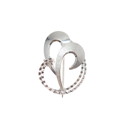 CURTIS CURTMAN 925 Sterling Silver Vintage Modernist Pin Brooch