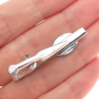 SWANK 925 Sterling Silver Vintage Engravable Tie Clip