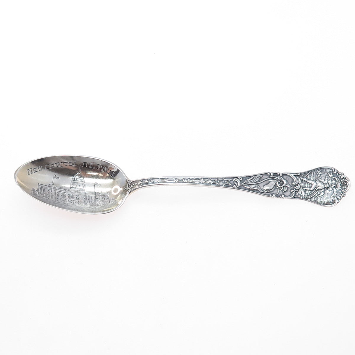 GORHAM Sterling Silver Antique Art Deco Minnesota States & Cities Tea Spoon H930