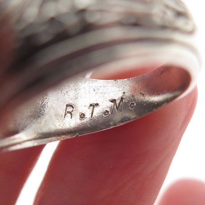 KINNEY 925 Sterling Silver Vintage 1969 C Z Woodrow Wilson School Ring Size 8