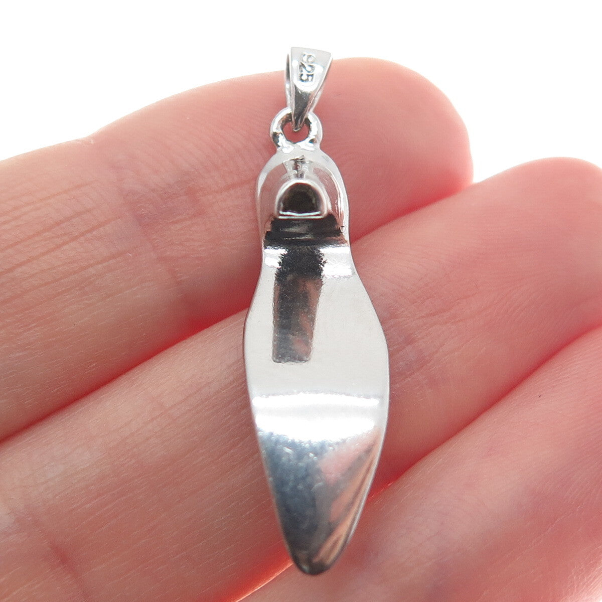 925 Sterling Silver Vintage Female Show 3D Charm Pendant