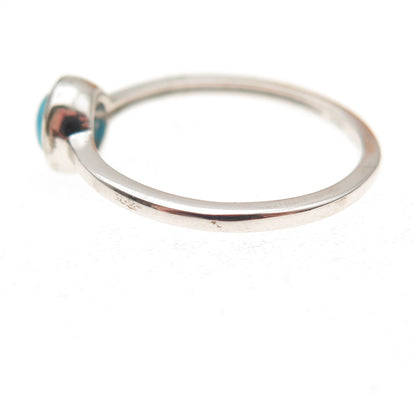 Chuck Clemency 925 Sterling Silver Real Sleeping Beauty Turquoise Ring Size 8