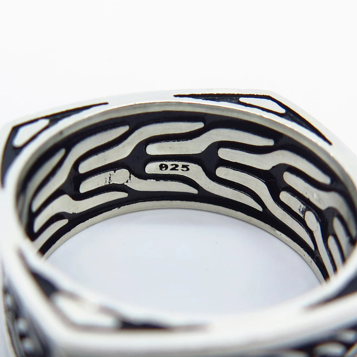 925 Sterling Silver Vintage Braided Band Ring Size 8.75