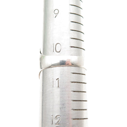 925 Sterling Silver Vintage Real Black Onyx Modernist Ring Size 10.5