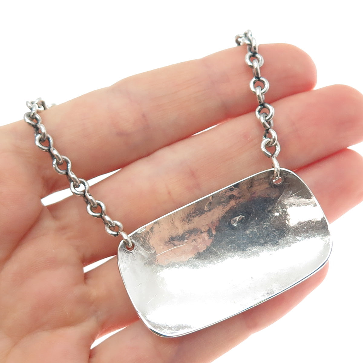 925 Sterling Silver Antique Art Deco Brandy Bottle Tag