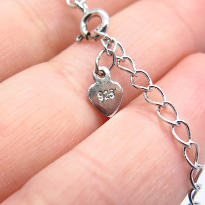 925 Sterling Silver Rolo Chain Necklace 17"