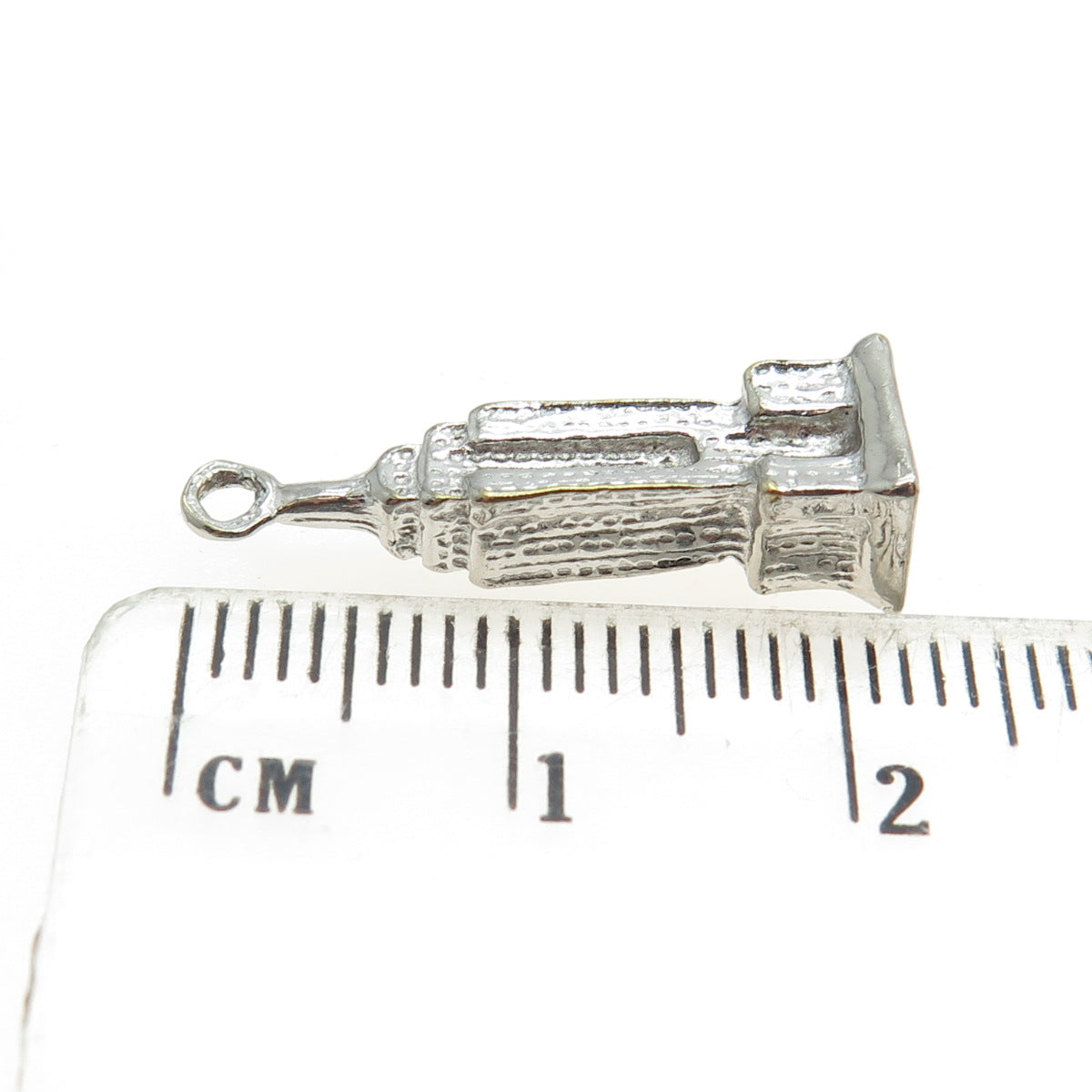 925 Sterling Silver Vintage Empire State Building 3D Pendant