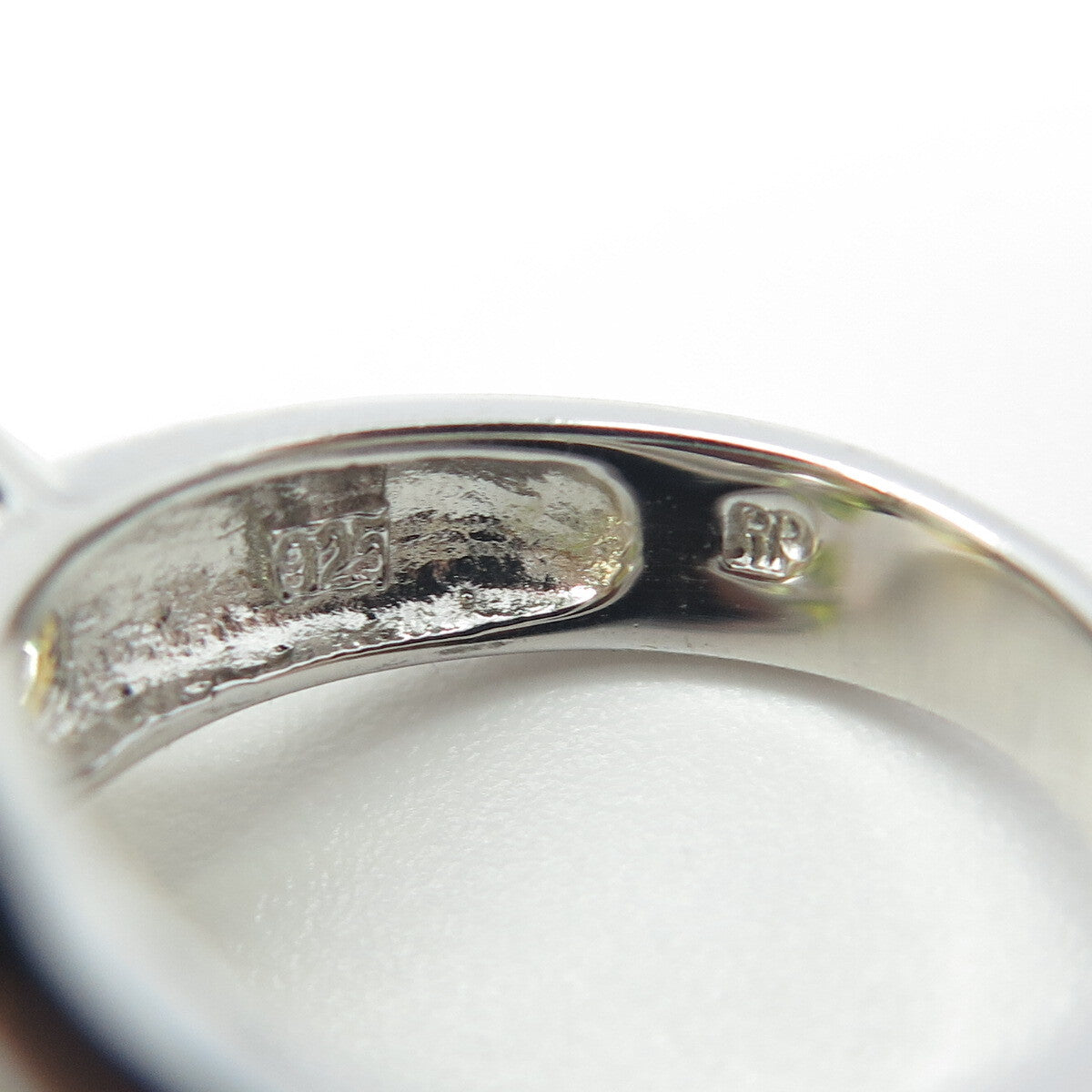 925 Sterling Silver Multi-Color C Z Ring Size 8.25