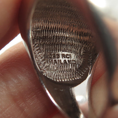 925 Sterling Silver Modernist Ring Size 7.25