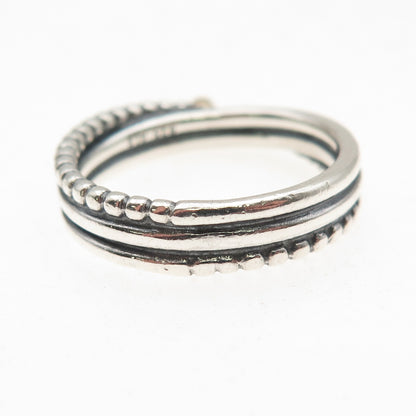 Pandora 925 Sterling Silver & Gold Accent Real Diamond Rising Star Ring Size 9.5