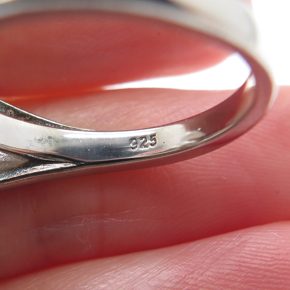 DSMK 925 Sterling Silver 2-Tone Canary & White Multi-Cut C Z Ring Size 6.25