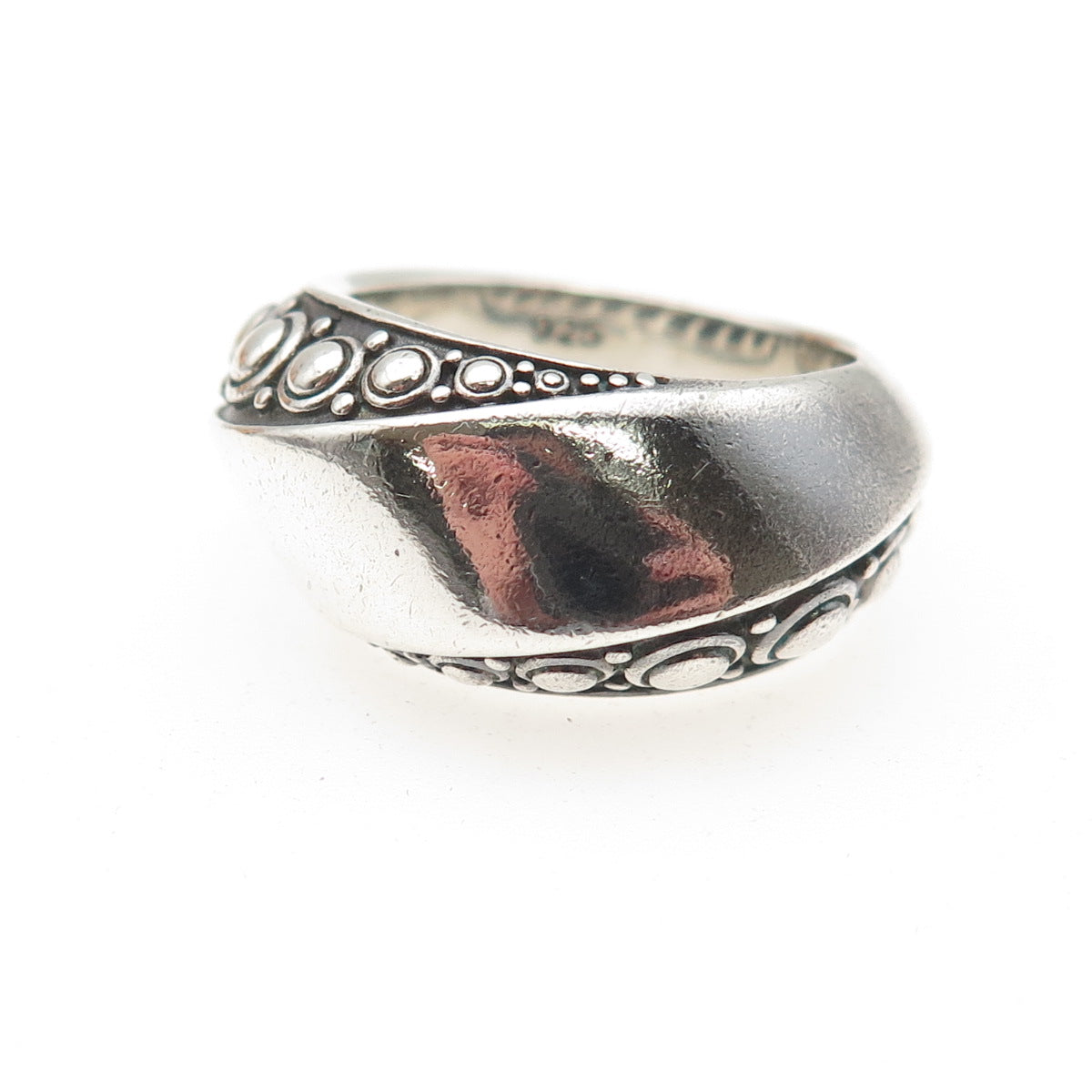 JAI by John Hardy 925 Sterling Silver Modernist Oxidized Ring Size 8.25