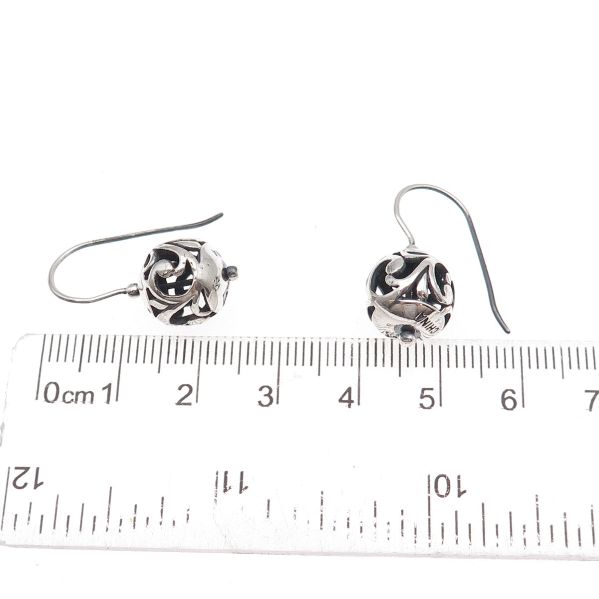 Silpada 925 Sterling Silver Vintage Simple Delight Ball Earrings
