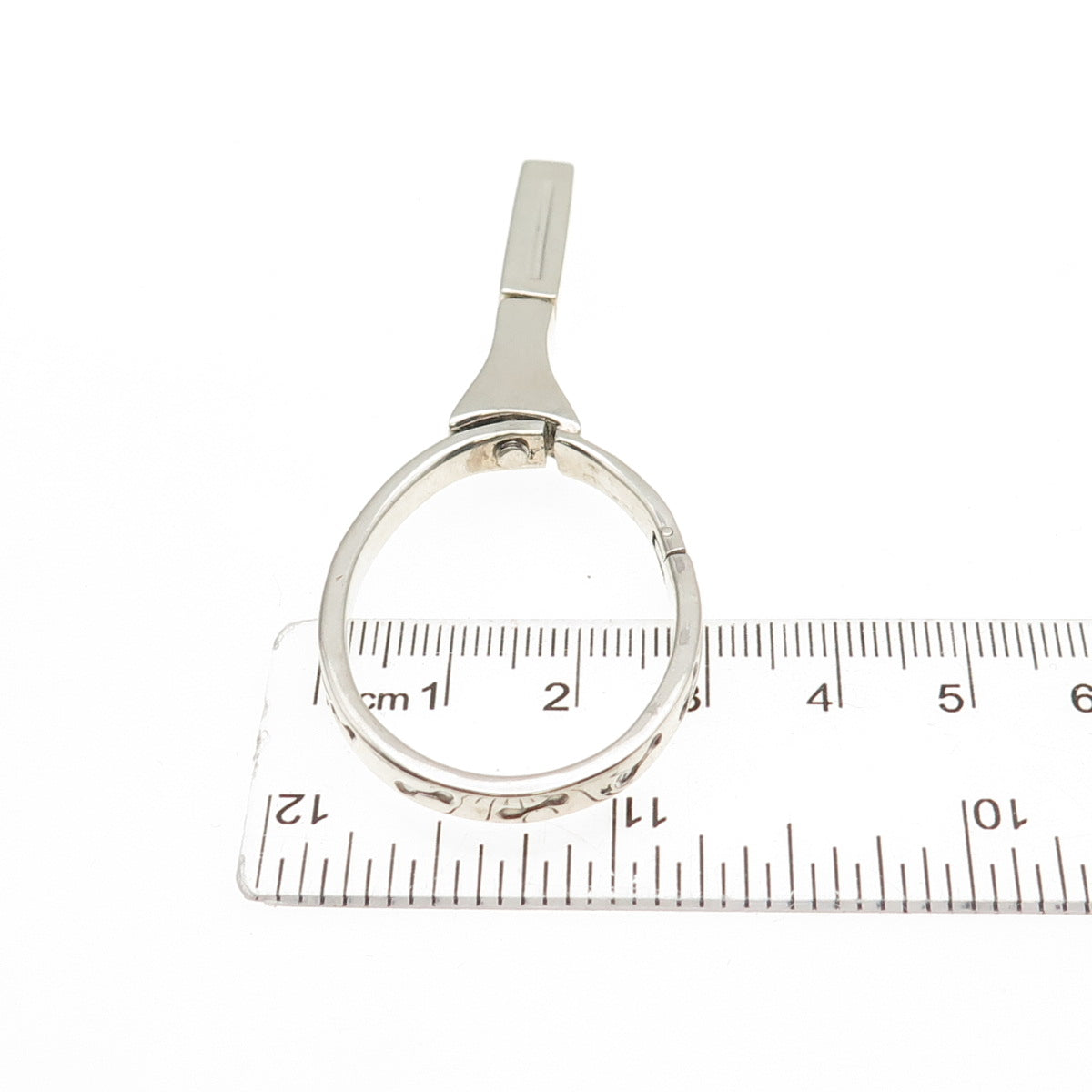 925 Sterling Silver Vintage Mexico Tennis Racket Key Ring Holder