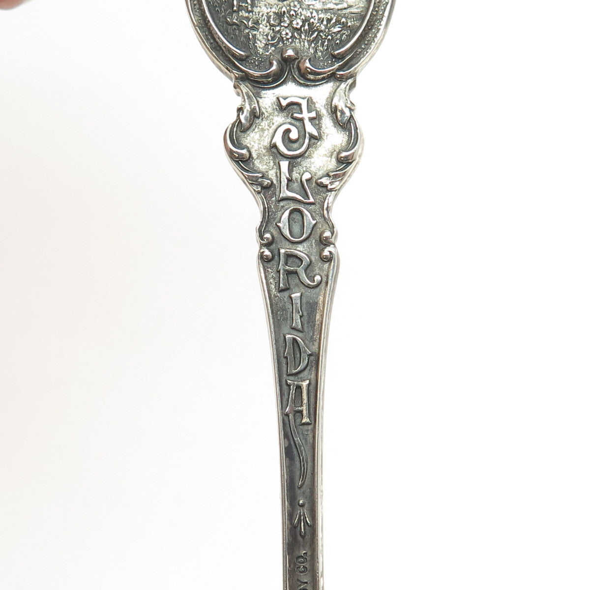 GORHAM 925 Sterling Silver Antique Art Deco Florida States & Cities Coffee Spoon