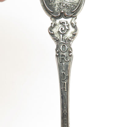GORHAM 925 Sterling Silver Antique Art Deco Florida States & Cities Coffee Spoon