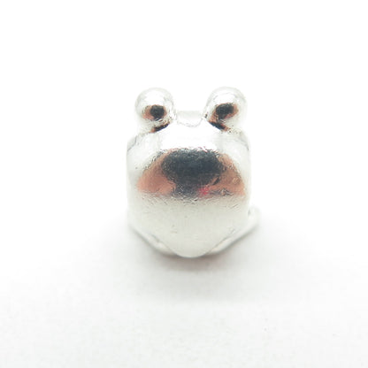 PANDORA 925 Sterling Silver Frog Bead Charm