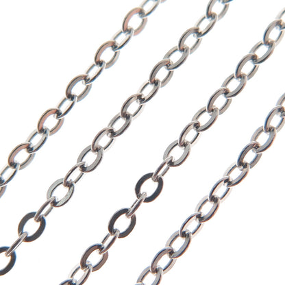925 Sterling Silver Cable Chain Necklace 18"