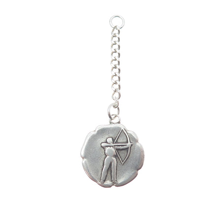 J.M. FISHER 925 Sterling Silver Vintage Archery Sport Key Chin Fob