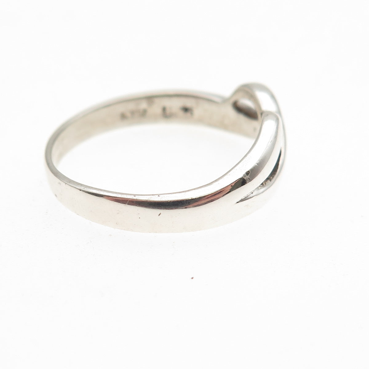 Han 925 Sterling Silver Vintage Infinity Ring Size 7.75