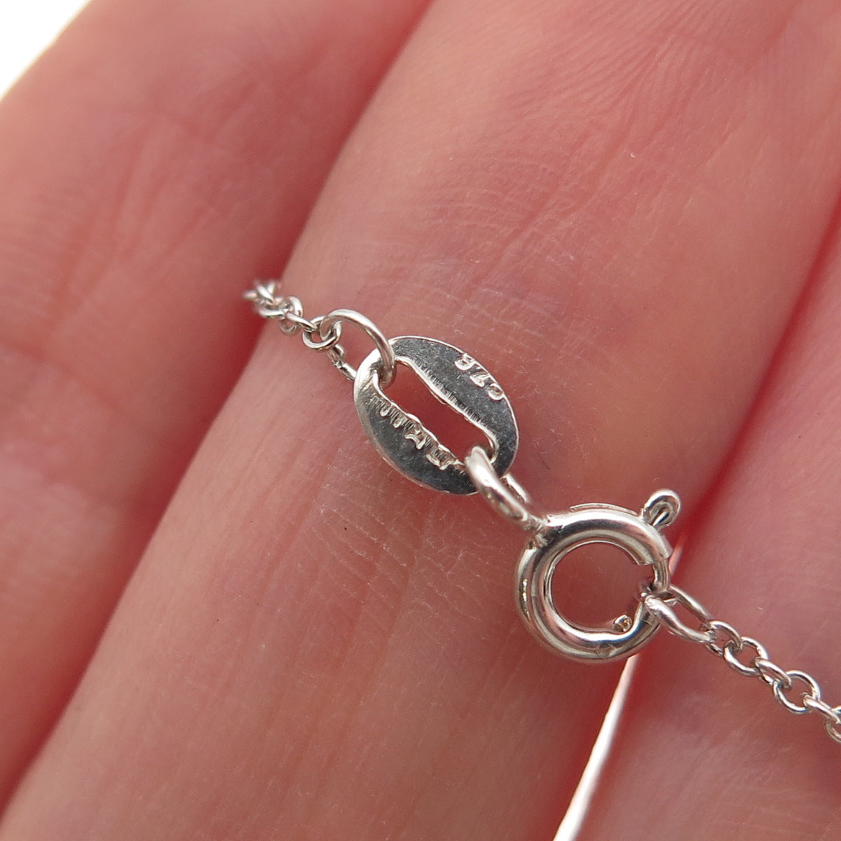 Sun 925 Sterling Silver 14K Gold Real Diamond Infinity Cable Chain Necklace 18"